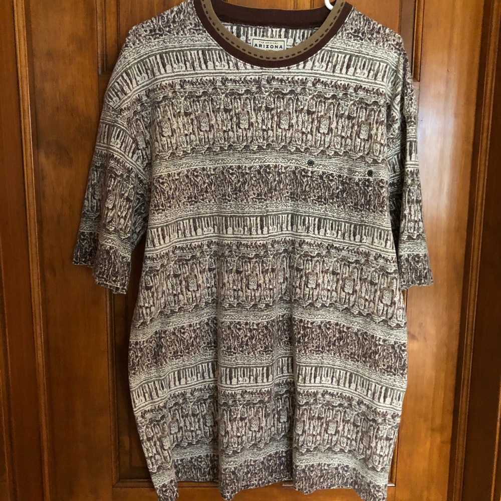 Vintage Arizona Jean Brown Shirt Size Large